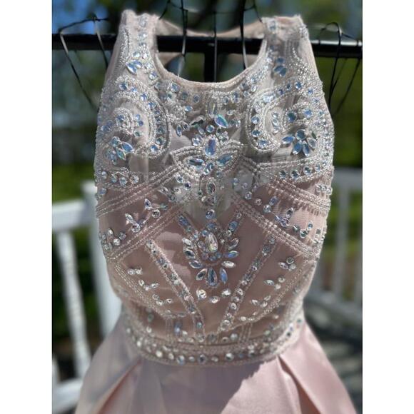 Women's Xscape Pink Prom Dress Size 4 - Picture 2 of 5